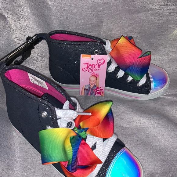 Justice JoJo Siwa Denim Hi Tops - Picture 3 of 4